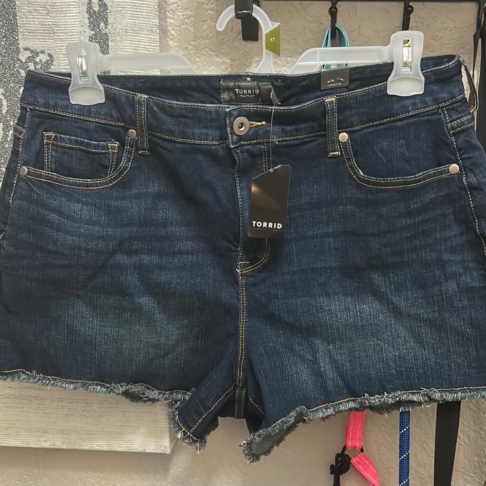 Torrid jean shorts, plus size shorts